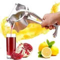 Manual Juicer, Fruit Press Juicer Made Of Heavy Duty Aluminum Alloy For Oranges, Lemon, Water Melon, Pomegranate, Silver Colour. 