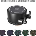 ID-COOLING AURAFLOW X 240 SNOW EDITION  CPU Water Cooler RGB CPU Liquid Cooler 240mm AIO Cooler MB Sync 12V 4PIN Connector 2X120mm RGB Fan, Intel 1700/115X/1200/2066, AMD AM4/AM5. 