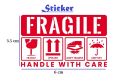 Handle With Care Fragile Stickers for Products Packaging. 