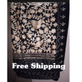 zari fabric shawl. 