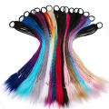 Twist Braid Hair Tie Trendy Grungy Dirty Ponytail Wig Colorful Little Braided Ponytail for Party Costume Cosplay Festival Daily Wear. 