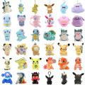 New Pokemon Anime Pikachu Eevee Minikyu Snorlax Mewtwo Plush Soft Stuffed Toys Dolls Pendant Keychain with Hook Chain Kids GIft. 