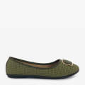 ECS Buckle Pumps Flat Pumps For Women. 