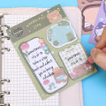 60Sheets/Book Cartoon Combo Memo Pads Kawaii Sticky Notes DIY Diary Journal Planner Decorations Korean Stationery School Office. 