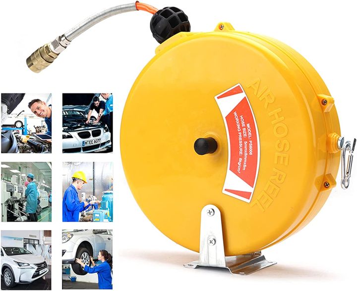 Mini%20Air%20Hose%20Reel%20with%201/4"%20x%2026%20ft%20Automatic%20Retractable%20Rubber%20Hose,%20Mini%20Telescopic%20Drum%20Hose%20PU%20Tube%20OD%208MM%20ID%205MM%201/4"%20Air%20Inlet%20-%20Image%206
