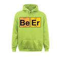Men's Beer Pullovers BeEr Periodic Table Of Elements Crazy Soft Hooded Sweats Long Sleeve Hoodies Bar Alcohol Drink Pullover. 