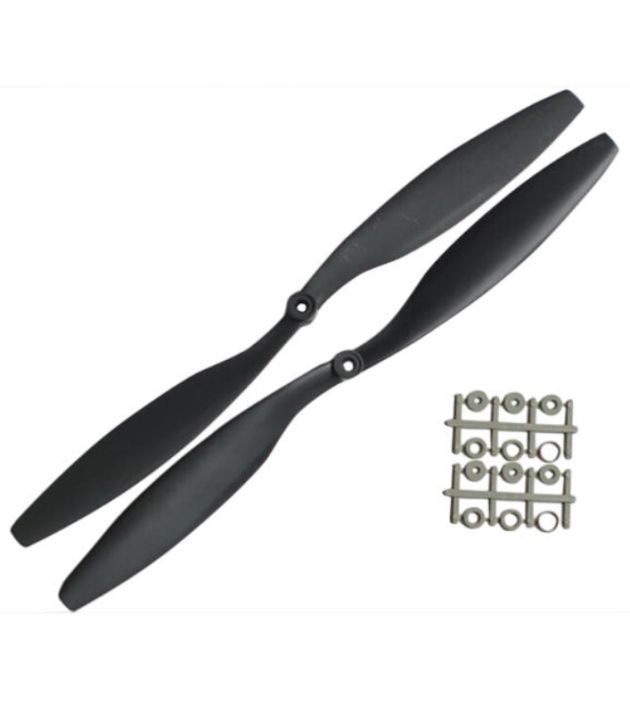 Pair of CW+CCW ABS 1245 Propeller 12x4.5 12 inches blade