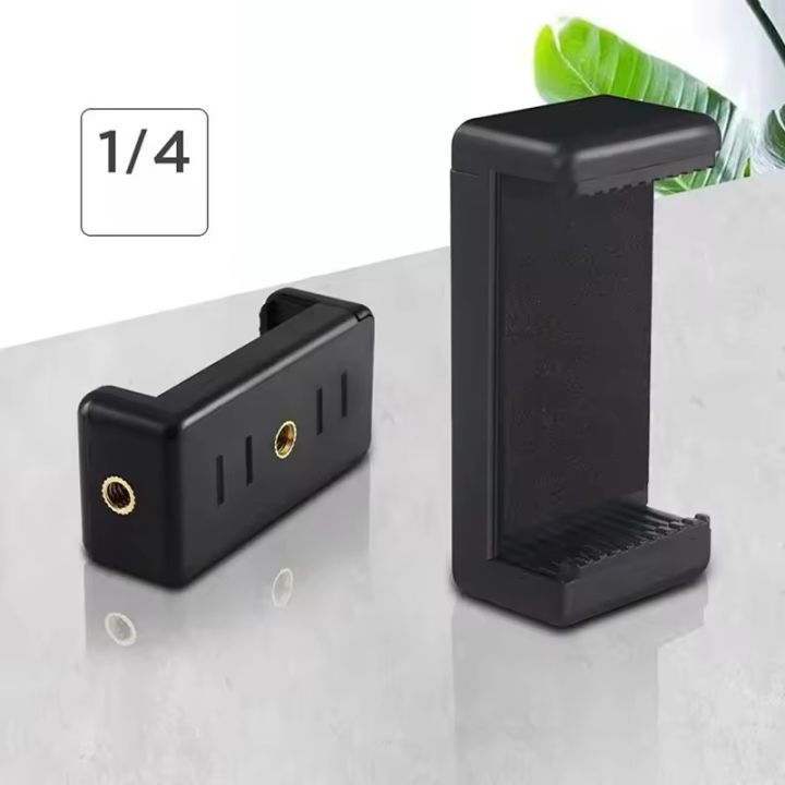 Universal%20Fixed%20Mobile%20Phone%20Clip%20Holder%20with%201/4%E2%80%9D%20Screw%20Mount%20%E2%80%93%20Tripod,%20Selfie%20Stick%20&%20Ring%20Light%20Compatible%20Bracket%20-%20Image%202