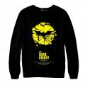 Black Batman Printed Fullsleeves Sweatshirt For Women. 