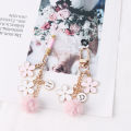 New Lovely Ribbon Flower Keychain For Men Women Bag Car Key Holder Keyring Gifts. 