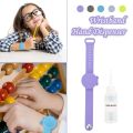 Wrist Hand Sanitizer Dispenser Wearable Hand Sanitizer Dispensing Portable Bracelet Silicone Squeezy Wristband Hand Dispenser#20. 