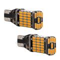 T10 W5W Car Parking Lights  - Amber/Orange - 45 Smd - Canbus - 1Pair. 