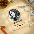 Spotify Acrylic Keychain |  Concave Craft | Spotify Keychain |  Spotify Keychain | Music Keychain | Personalized Keychain | Custom Keychain | Keychain for Women | Bag Keychain | Light Keychain | Acrylic Keychain | Gift Keychain. 