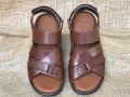 Maazu Leather Sandal For Men - Color Brown. 