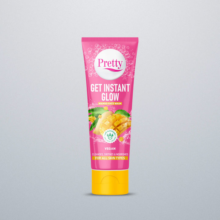Pretty Mango Face wash Vegan, Get Instant Glow 50ml