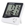 HTC-1 LCD Digital Thermometer Hygrometer Time Clock Car Indoor Outdoor Moisture Temperature Humidity Meter Tester Weather Sation. 