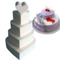 Wedding Decor Sugarcraft Polystyrene Kitchen Accessories Styrofoam Practice Model DIY Model Dummy Cake Model Cake Foam Mould. 