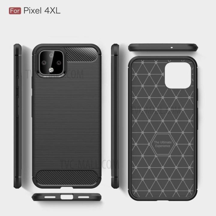 Google Pixel 4XL Case Carbon Fiber Shockproof Slim Fit Flexible Protective Cover For Google Pixel 4 xl