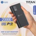 Power Bank 20000 mah TITAN T-100  || VOOC Flash Charge and PD 3.0. 