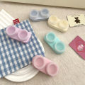 Coloured Contact Lens Case Portable Travel EyeLens Soak Case Organiser Box HEQING. 