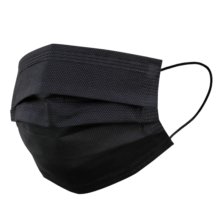 50PCS%203%20Ply%20Black%20Disposable%20Face%20Mask%20Filter%20Protection%20Face%20Masks%20-%20Image%205