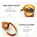 AKHPAL Glass Coffee Cup Glass Straw Cup Transparent Cold Coffee Cup with Lid 450ml Water Milk Tea Cup Water Bottles. 