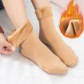 Women Men Girls Socks Winter Warm Socks  Thermal Thicken Wool Velvet Cashmere Sock Sleeping Solid Color Home Floor Socks. 