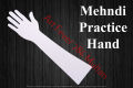 Henna Art Practice Hands, Made With Acrylic Material For Mehndi Design, Hand Wash And Use Both Sides  3mm. 