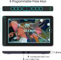HUION New Kamvas 13 Graphics Tablet with Screen 13.3 Inch Come with Pen Tech 3.0 Battery-Free Pen First Pen Display that Supports Android Devices - Ideal for Remote Learning & Work. 