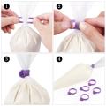 10 Fixed Rubber Leaks Lashing DIY Tool Rings Ties Pastry Piping Silicone Bag Pieces. 