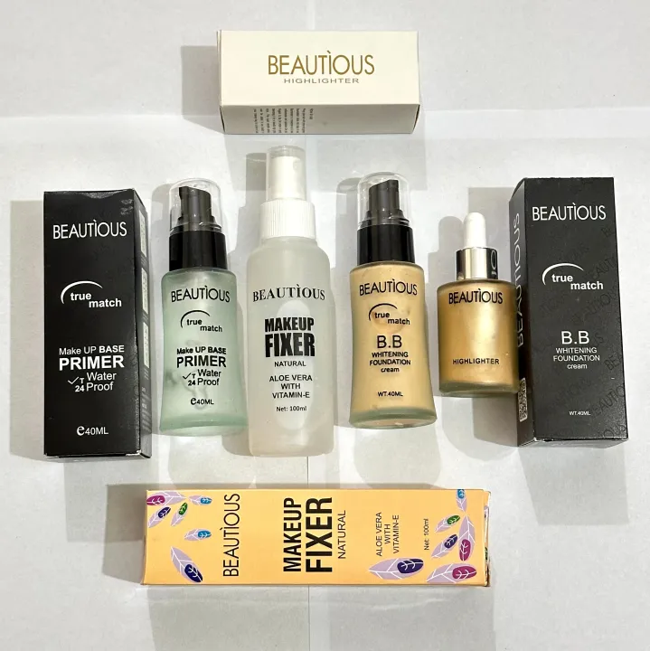 Beautious%20Deal%20of%2004%20Foundation%20+%20Liquid%20Highlighter%20+%20Primer%20Pump%20+%20fixer%20-%20Image%202