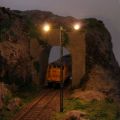 5Pcs Lattice Mast Light HO 1:87 Scale Train Layout Decoration Crafts. 