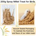 Bird Seed Parakeet Food - 500gm  Vacuum Sealed Millet Treat for Birds Parakeets Natural Sun-Dried Birds Millet for Cockatiel Budgie Finches Parrots. 