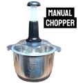 Electric/Manual Chopper 6 Blades Stainless Steel 3 Speeds 5 Liters Big Capacity Electric Meat Grinder Food Processor Chopper Mincer Compact Body Design Beautiful Durable. 