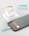 Universal Silicone Cable Protector Sleeves Cover Chargering Data Cable Protector for Smart Phones USB Mouse Cable Protector, Spiral Flexible Cord Saver for All Cell Phones Data Lines. 