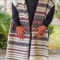 Shawl for men - Handy Kraft Traditional chadar pure woolen balochi embroidered shawls for men - handmade embroidered shawl for men -Brown, Black, White Made in Pakistan. 