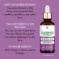 Cucumber Extract Liquid  | 100% Pure Cucumber Extract Cosmetic Ingredient. 