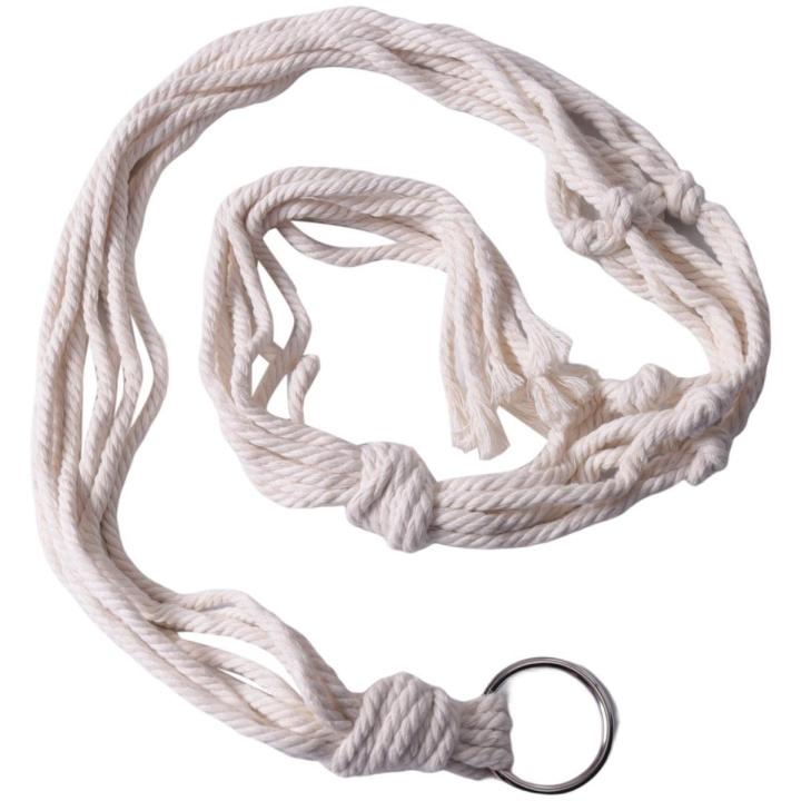 hanging planters for indoor plants-8 PCs Rope plant hanger-White