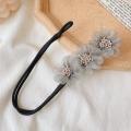 New Chiffon Flower Bun Maker Maruko Hairtyle Tool weet Hair Braided Rope Korean Hair Acceorie Elegant Hair Jewelry Women' Hairband. 