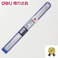 Deli Metal Ruler Silver 15/20/30cm Stainless Steel Straight Rulers Functional Mapping Tool School Office Drawing Supplies. 