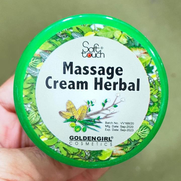 Soft Touch - Herbal Massage Cream Refreshes, Energizes and relaxes muscles 75Gms
