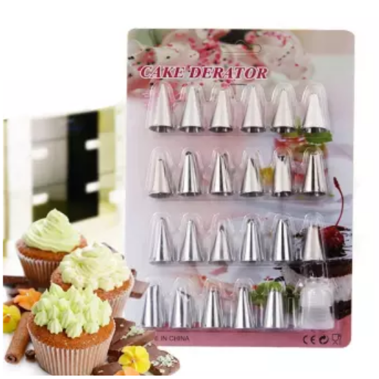 24%20Icing%20Nozzles%20For%20Cake%20Decoration%20with%20Disposable%20Icing%20Bags%2015%20Pcs%20-%20Image%204