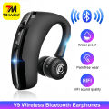 Timack® Newest air buds V9 Business Earphone 5.1 Bluetooth Wireless Headphones Ear Hook Hi-Fi Stereo Headset HandFree Sports Earbuds with Mic. 