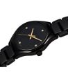 Classic Black Chain Strap Stainless Steel Wrist Watch For Men / Decent SB FIT Chain Formal Watches For Boys. 