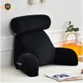All Season Reading Pillow Office Sofa Bedside Back Cushion for Chair 16x18 inches Backrest Pain Relief Cushion with Removable Neck Pillow. 