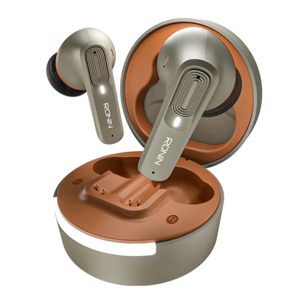 Ronin R-7100 Mellow | ANC + ENC | 45ms Low Latency | Bluetooth 5.3 | App-Supported True Wireless Earbuds