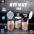 Pack of Jars for Kitchen STORAGE SNACK JAR Spice JARS SET Masala / Sugar / Cheeni / Biscuits / Daal / Spice JAR FOOD GRADE PURE PLASTIC 950 ml. 