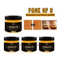 [PACK OF 3 ] Beewax Furniture Polish ,Wood Seasoning Beeswax | Natural Wood Wax Traditional Beeswax Polish for Wood & Furniture | Beeswax Wood Polish and Cleaner for Furniture Care | 3 pcs beeswax polish. 