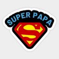 Super PAPA Sticker - 3 inch x 3 inch - Also Custom Stickers Available - Father Day Sticker - Sticker For Laptop. 