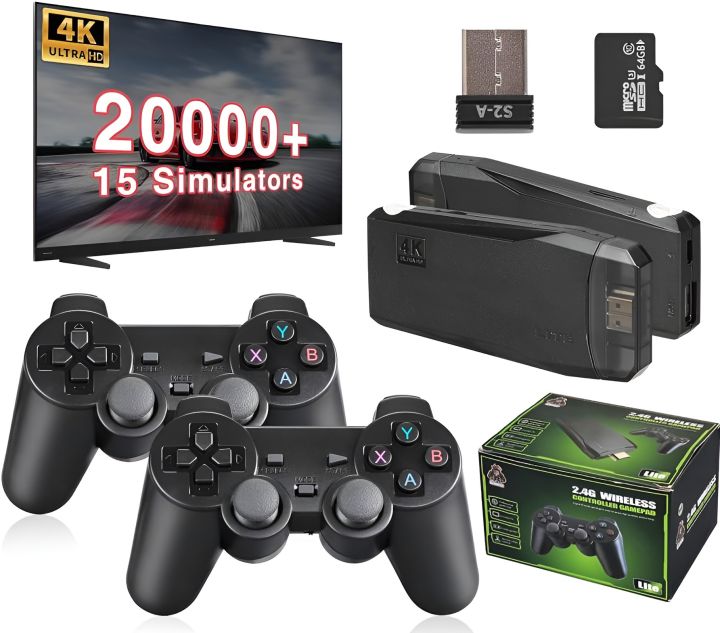 M8 GAME STICK CONSOLE 4K WITH TAKKEN 3 GAME (64GB TF CARD) FOR 20000+ GAMES AND TWO GAME CONTROLLERS RK3228 RAM 256MB, ROM 128MB GAME STICK, GAME CONSOLE, GAME BOX, GAMING STICK, GAMING BOX, GAMING CONSOLE
